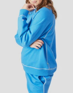 Morgan Lane Rowan Crewneck Sweatshirt-Capri Blue