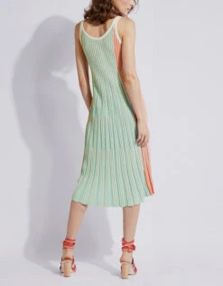 Kenzo Striped Ribbed-knit Midi Dress -Gani Clothing Shop 129970