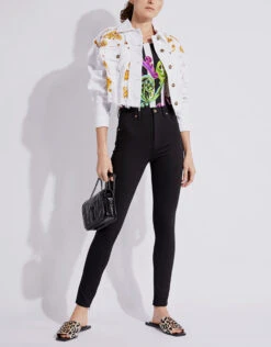 Versace Jeans Couture Laminated Effect High-rised Skinny Pants -Gani Clothing Shop 130001