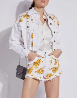 Versace Jeans Couture Baroque Jewels Printed Insert Denim Cropped Jacket 16 Versace Jeans Couture Baroque Jewels Printed Insert Denim Cropped Jacket -Gani Clothing Shop 130083