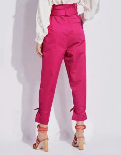 SELF PORTRAIT Self-Portrait Peg Canvas Tapered Pants -Gani Clothing Shop 136169