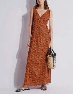 Diane Von Furstenberg DVF X Onia Grace Wrapped Maxi Dress -Gani Clothing Shop 136954