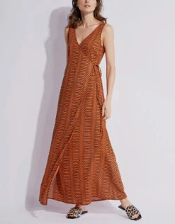 Diane Von Furstenberg DVF X Onia Grace Wrapped Maxi Dress -Gani Clothing Shop 136955