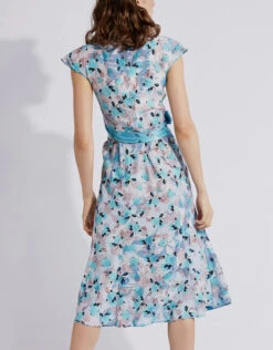 Diane Von Furstenberg Gwendolyn Reversible Satin Midi Wrap Dress -Gani Clothing Shop 136960