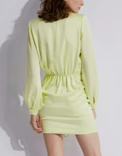 Jonathan Simkhai Justine V-neck Satin Mini Dress -Gani Clothing Shop 136982