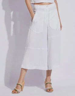 Tibi Plisse Wide-leg Cargo Cropped Pants -Gani Clothing Shop 137207