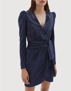 Jonathan Simkhai Metallic Wrapped Mini Dress -Gani Clothing Shop 197386