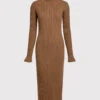 Kenzo Turtleneck Ribbed Maxi Dress -Gani Clothing Shop 203083