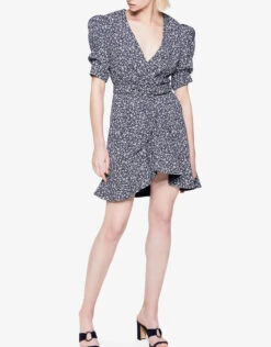 Jonathan Simkhai Evelyn Floral Crepe Wrapped Mini Dress -Gani Clothing Shop 217953