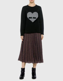 Mother Of Pearl Edith Heart Bonded Sweatshirt -Gani Clothing Shop 22150