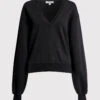 AGOLDE V-neck Balloon Sleeve Sweatshirt 2 AGOLDE V-neck Balloon Sleeve Sweatshirt -Gani Clothing Shop 223747