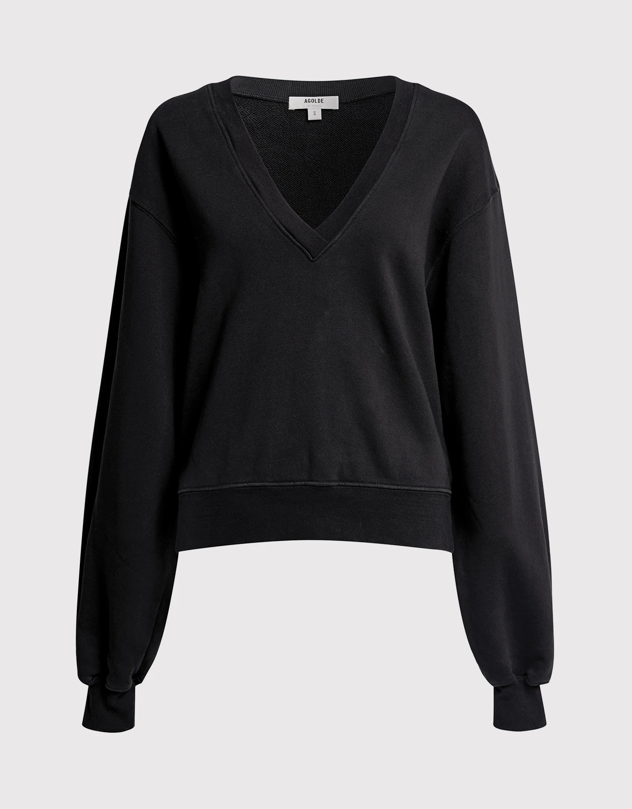 AGOLDE V-neck Balloon Sleeve Sweatshirt 3 AGOLDE V-neck Balloon Sleeve Sweatshirt