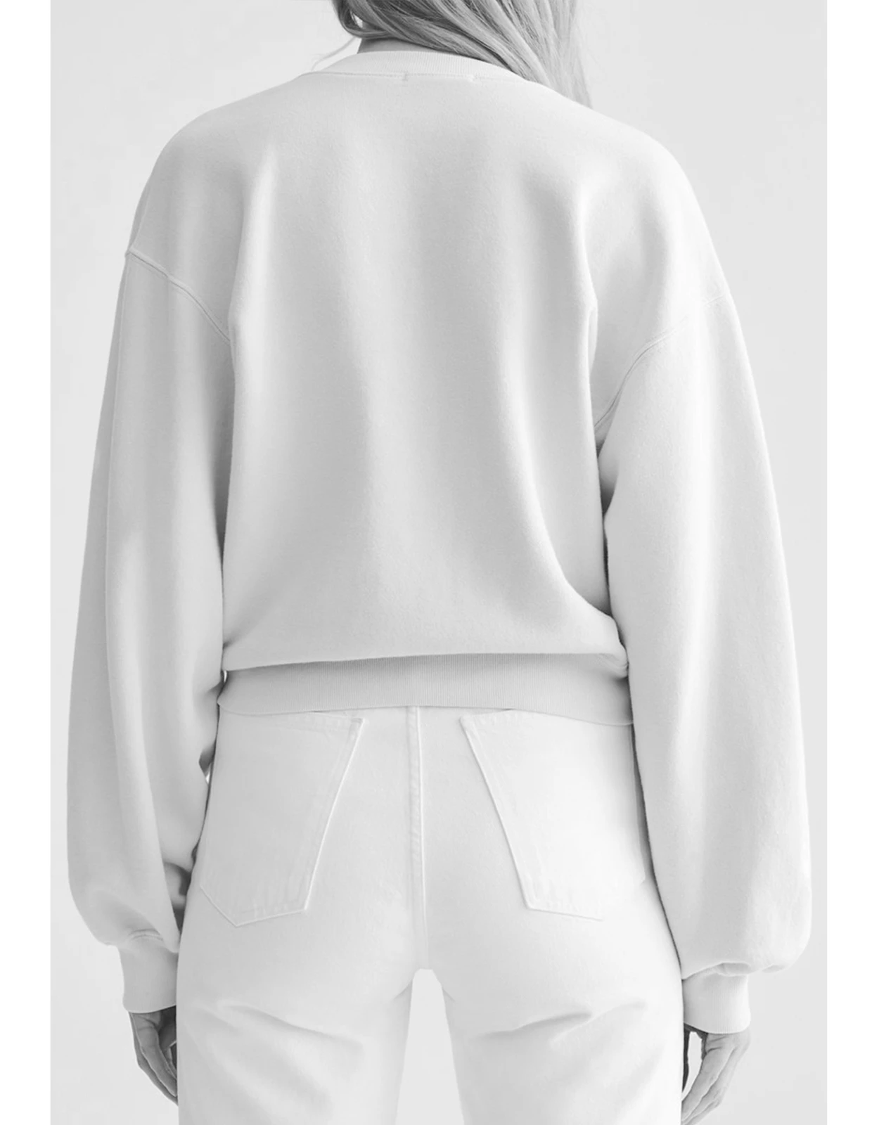 AGOLDE V-neck Balloon Sleeve Sweatshirt 6 AGOLDE V-neck Balloon Sleeve Sweatshirt - Image 4