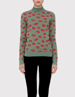 Être Cécile LIPS Slim Fit Turtle Neck Sweater -Gani Clothing Shop 229209
