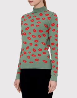 Être Cécile LIPS Slim Fit Turtle Neck Sweater -Gani Clothing Shop 229210