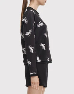 Surreal But Nice Abstract Printed Neoprene Sweatshirt -Gani Clothing Shop 229290