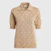 Gucci Lamé GG Jacquard Knit Polo 1 Gucci Lamé GG Jacquard Knit Polo -Gani Clothing Shop 2477045
