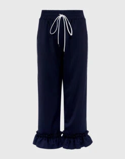 Mother Of Pearl Finley Ruffle Cuff Tailored Track Pants