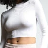 Twenty Montreal Mackay Rib Copped Long Sleeve Top -Gani Clothing Shop 2572005