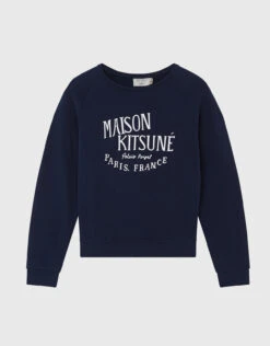 Maison Kitsuné Palais Royal Vintage Sweatshirt-Navy -Gani Clothing Shop 2577871