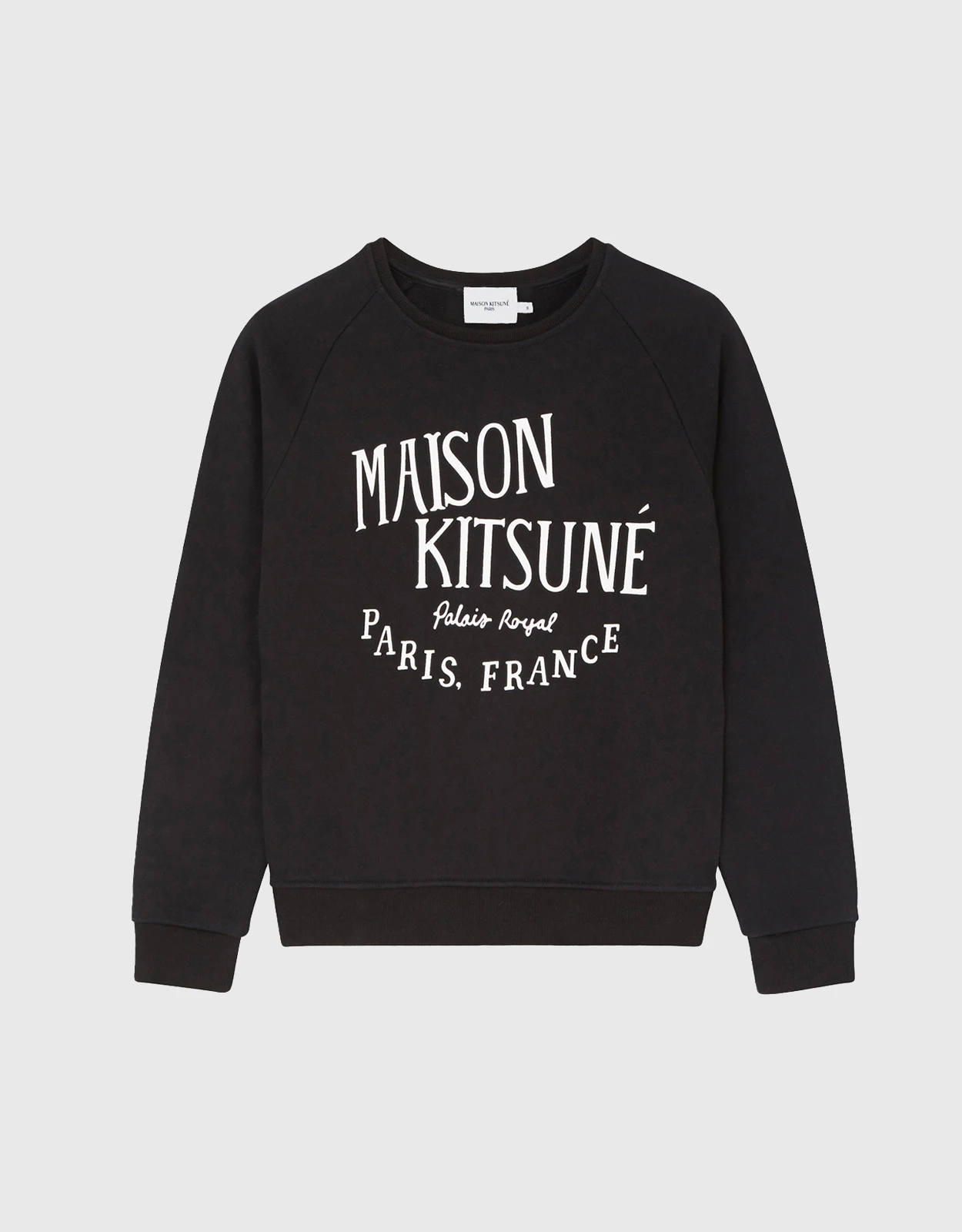 Maison Kitsuné Palais Royal Vintage Sweatshirt-Black 3 Maison Kitsuné Palais Royal Vintage Sweatshirt-Black