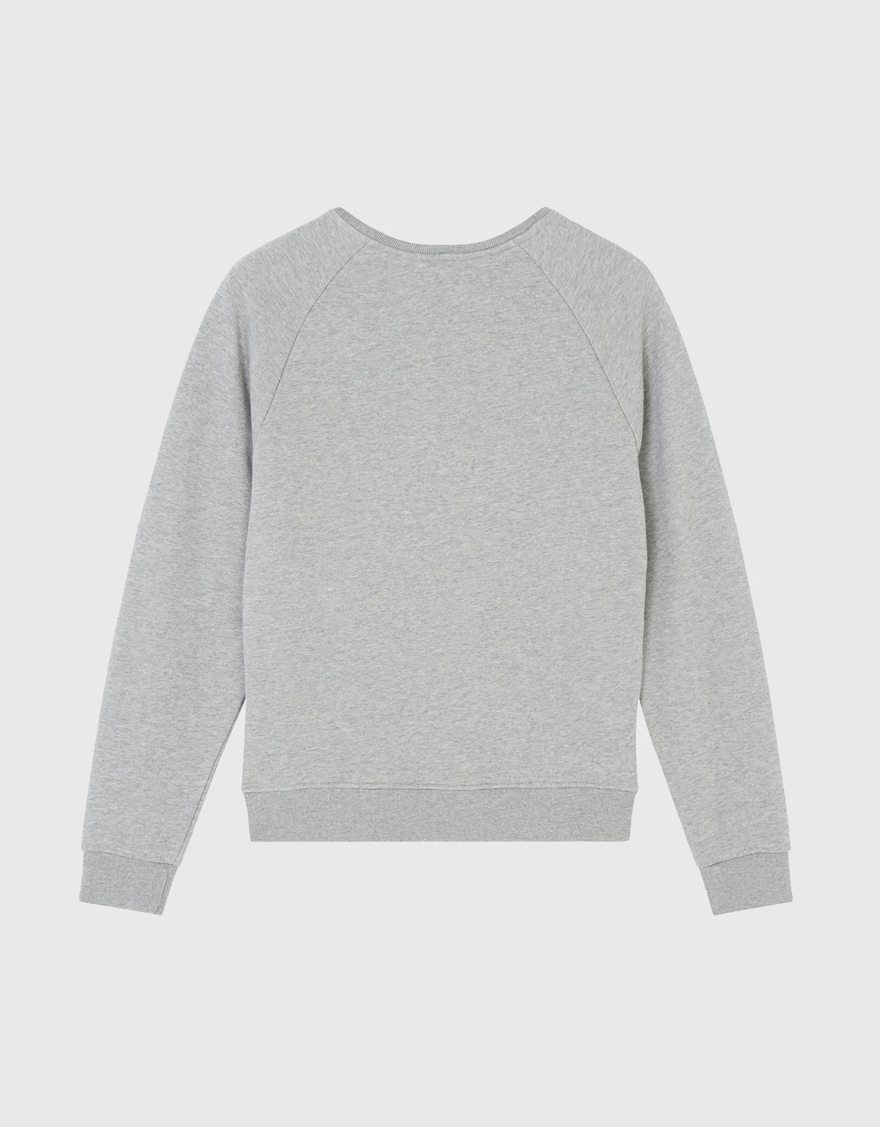 Maison Kitsuné Palais Royal Vintage Sweatshirt-Grey Melange 4 Maison Kitsuné Palais Royal Vintage Sweatshirt-Grey Melange - Image 2