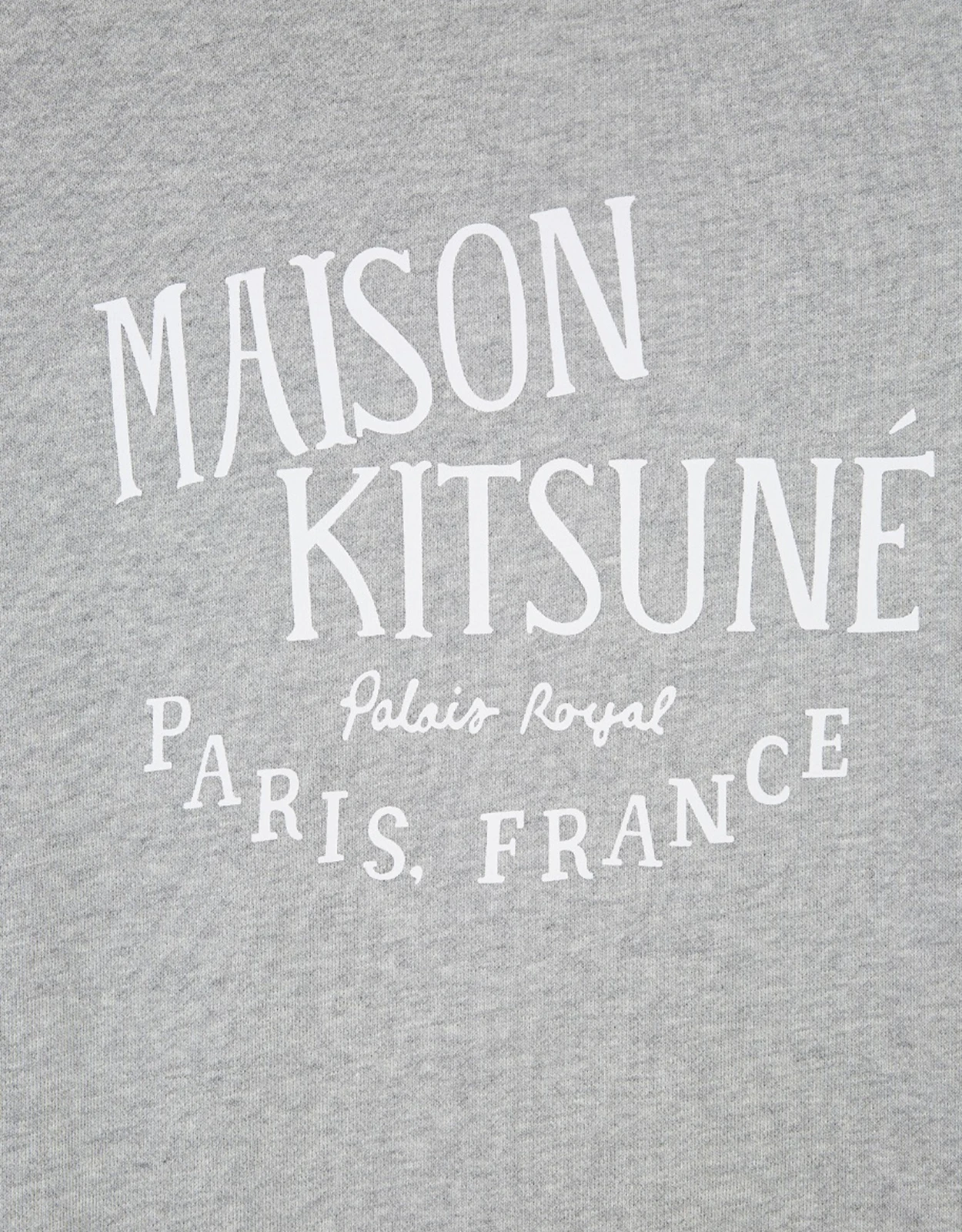 Maison Kitsuné Palais Royal Vintage Sweatshirt-Grey Melange 5 Maison Kitsuné Palais Royal Vintage Sweatshirt-Grey Melange - Image 3