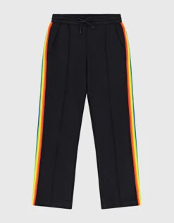 Être Cécile Rainbow Rib Stripe Retro Track Pants-Rainbow Black 10 Être Cécile Rainbow Rib Stripe Retro Track Pants-Rainbow Black -Gani Clothing Shop 2631535