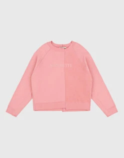 Être Cécile Superette Cropped Deconstructed Sweatshirt-Pink Icing