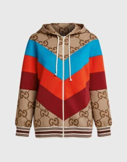 Gucci Jumbo GG Canvas Zip Jacket