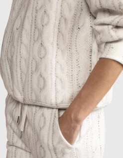 Cynthia Rowley Cable Knit Printed Sweatpants