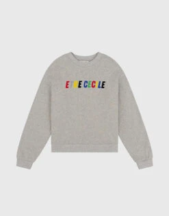 Être Cécile Etre Cecile Multi Flock Classic Sweatshirt-Grey Marle