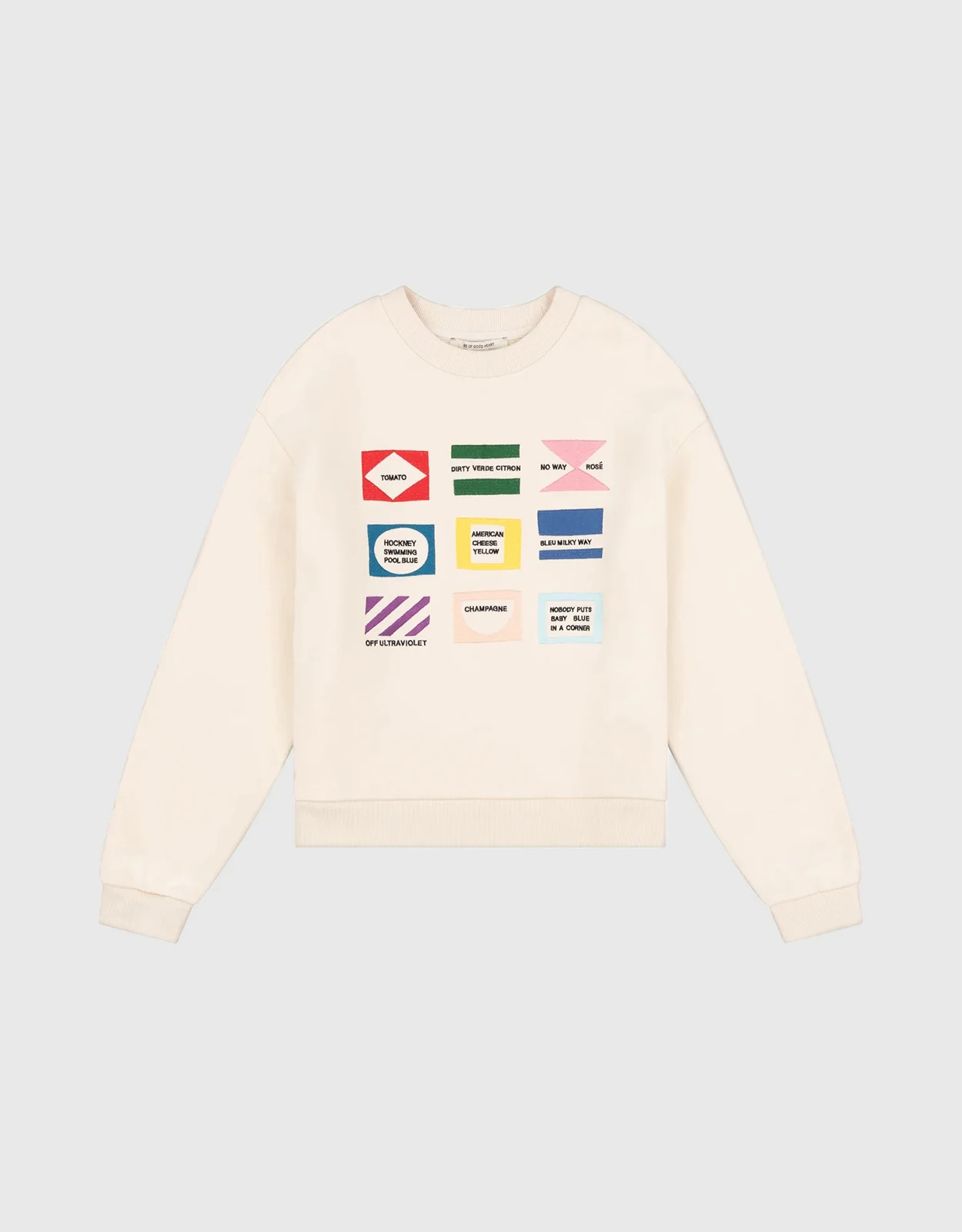Être Cécile Flags Classic Sweatshirt-Ecru 4 Être Cécile Flags Classic Sweatshirt-Ecru - Image 2