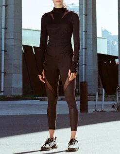 Michi Peak Long Sleeve Top-Black -Gani Clothing Shop 2689565