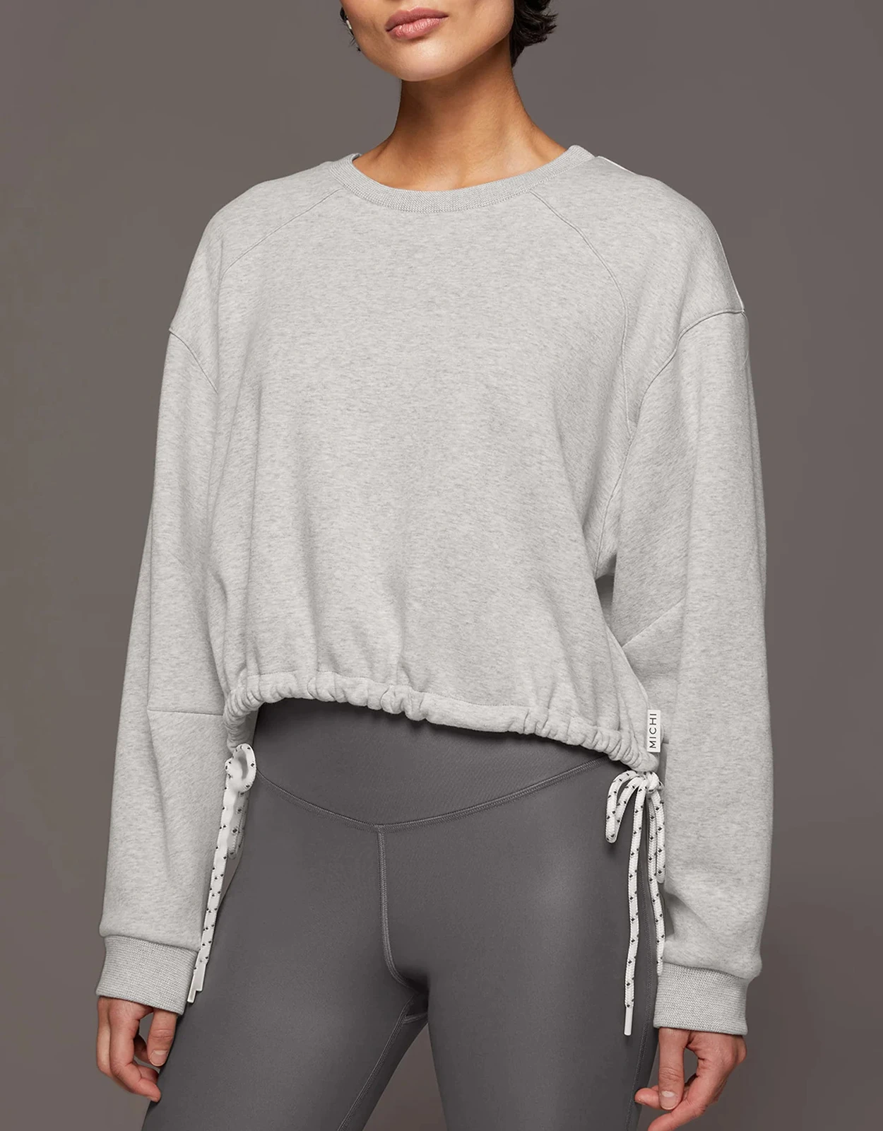 Michi Solace Sweatshirt-Heather Grey 6 Michi Solace Sweatshirt-Heather Grey - Image 4