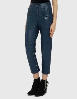 Marissa Webb Leather Makayla High-rise Cropped Pants -Gani Clothing Shop 26952
