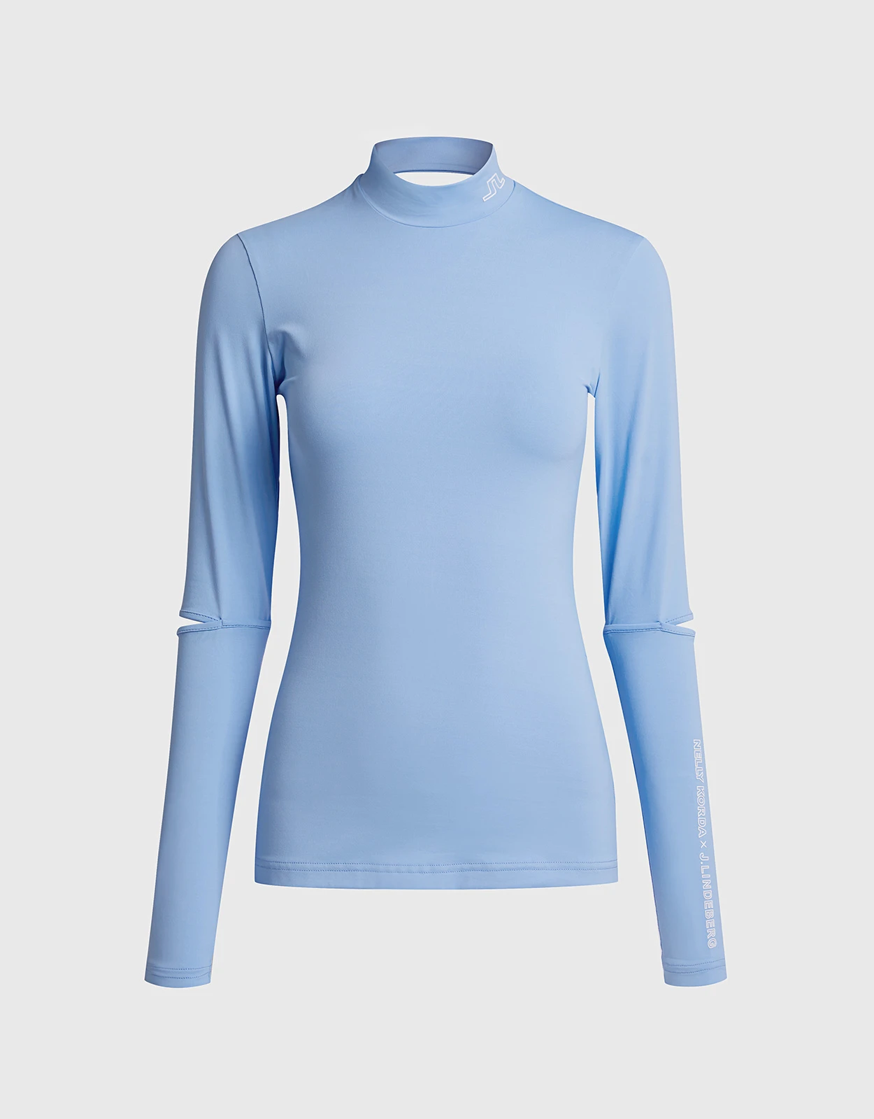 J.Lindeberg Women's NK X JL Mock Neck Golf Super Lightweight Top 3 J.Lindeberg Women's NK X JL Mock Neck Golf Super Lightweight Top