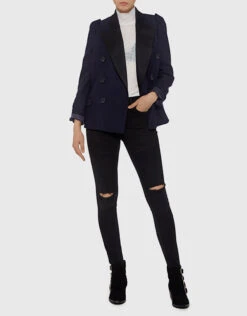 Rachel Comey Recall Crepe Rib Semi-sheer High Neck Knit Top -Gani Clothing Shop 27732