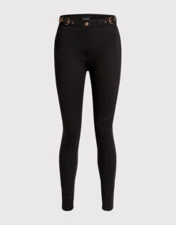 Versace Jeans Couture Buckle Embellished Skinny Pants