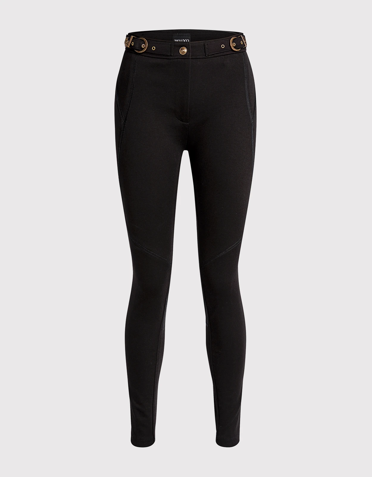 Versace Jeans Couture Buckle Embellished Skinny Pants 3 Versace Jeans Couture Buckle Embellished Skinny Pants