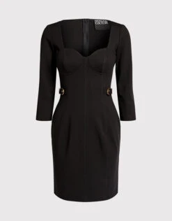 Versace Jeans Couture Buckle Embellished Mini Dress