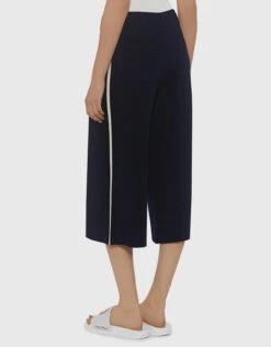 Chinti & Parker Side Stripe Intarsia Merino Culottes -Gani Clothing Shop 29893