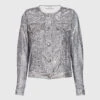IRO Dalome Metallic Sequined Collarless Jacket -Gani Clothing Shop 31315