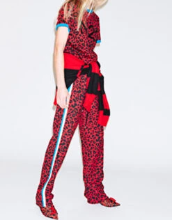 No.21 Leopard Animal-print Cady Track Pants -Gani Clothing Shop 31415