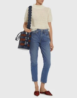 Rachel Comey Alpaca-blend Short Sleeve Cropped Sweater -Gani Clothing Shop 31766