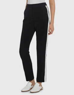 SELF PORTRAIT Self-Portrait Crepe Side Stripe Track Pants -Gani Clothing Shop 31851