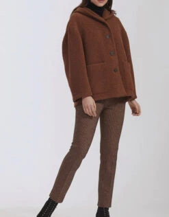 Harris Wharf London Oversized Bouclé Hooded Jacket -Gani Clothing Shop 321990