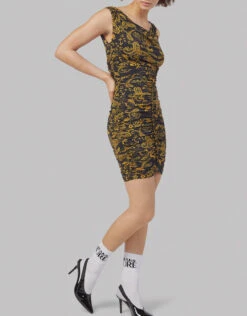 Versace Jeans Couture Paisley Printed Mini Dress -Gani Clothing Shop 322065