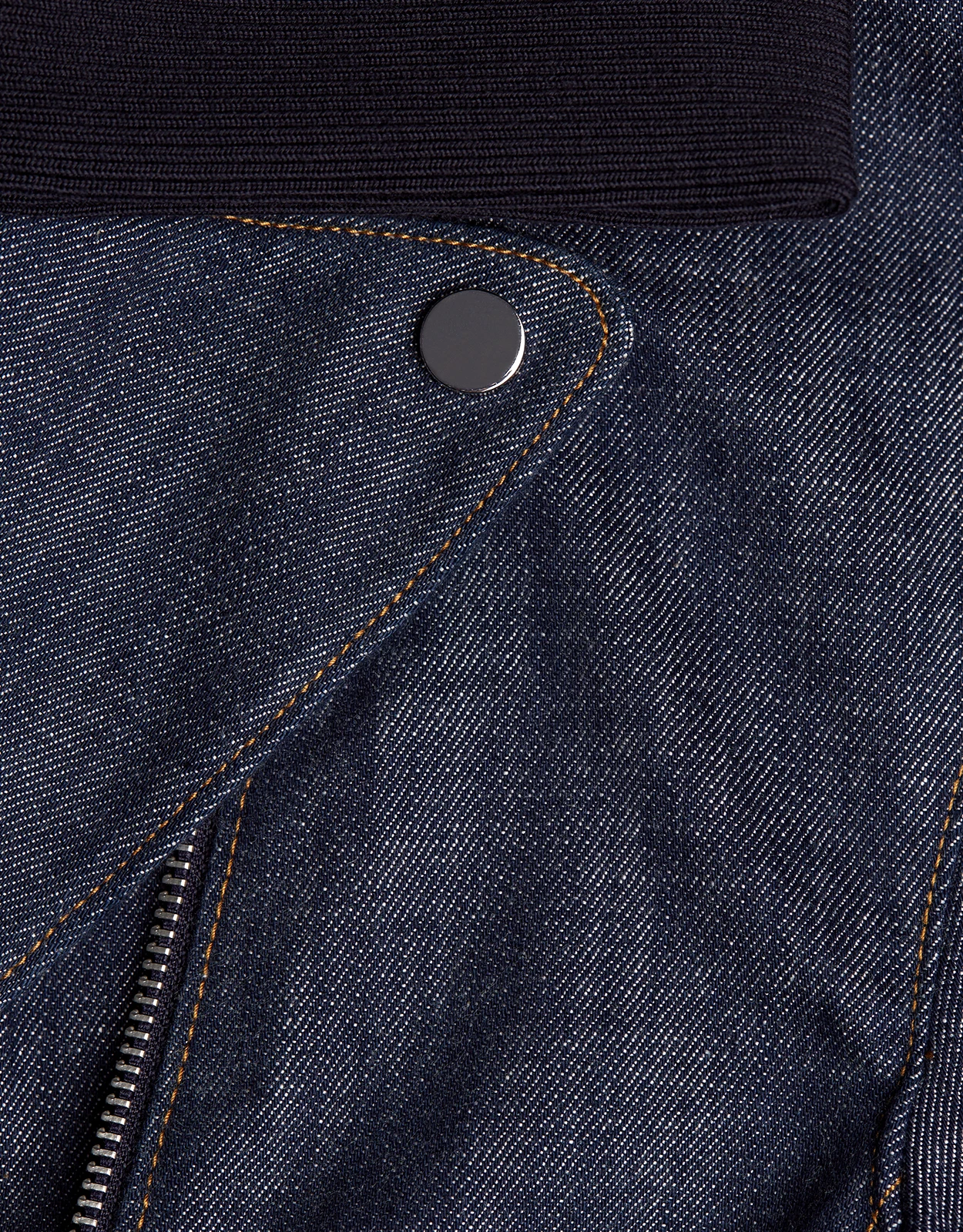 Tibi Removable Collar Oversized Denim Cropped Moto Jacket 3 Tibi Removable Collar Oversized Denim Cropped Moto Jacket