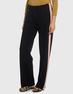 Bella Freud Merino Wool Race Track Stripe Knitted Track Pants -Gani Clothing Shop 32831